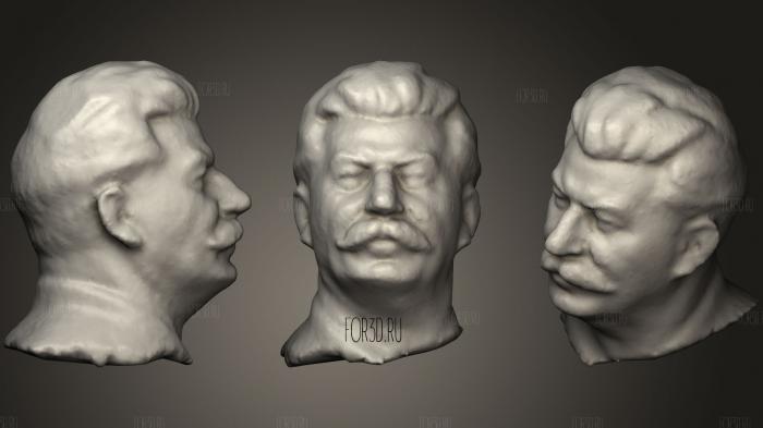 Stalin sculpture stl model for CNC